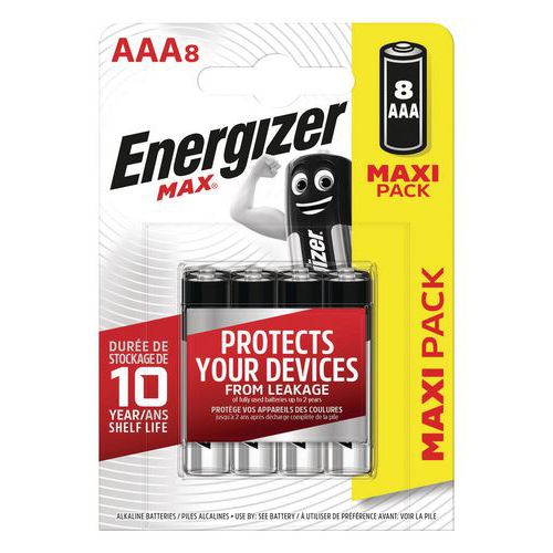 Batterij Max AAA - Set van 8 - Energizer
