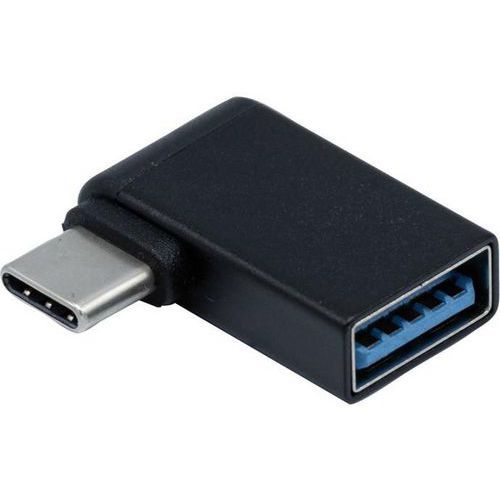 Gebogen adapter OTG USB-A 3.2 Gen1 5 Gbps vrouwelijk - Dacomex