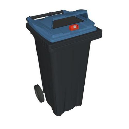 Mobiele container voor gescheiden inzamelen van afval - 120 l - papier