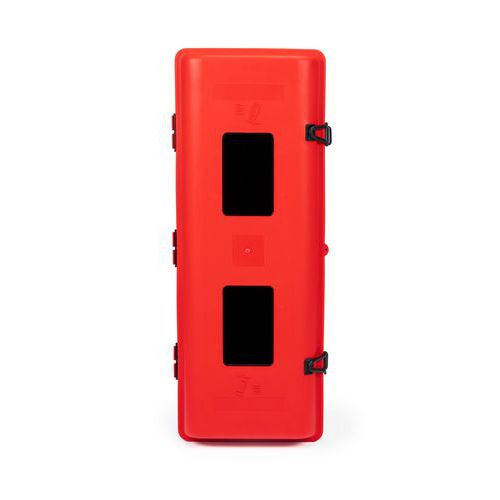 Koffer voor brandblusser, rode deur zwarte koffer - 9 kg - Jonesco