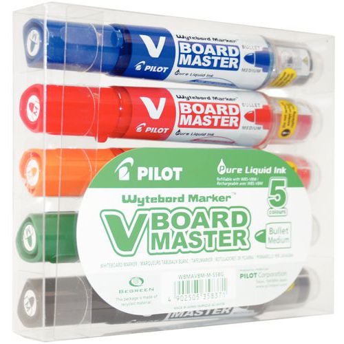 Uitwisbare en navulbare markeerstift Pilot V Board Master