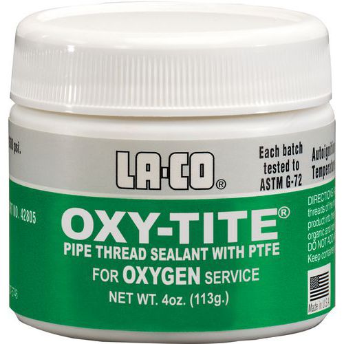Schroefdraadafdichting voor zuurstof Slic Tite Pasta met PFTE - Laco