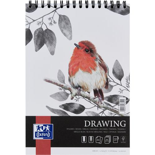 Tekenblok Drawing Art integraal A4 50 p. 160 g - Oxford
