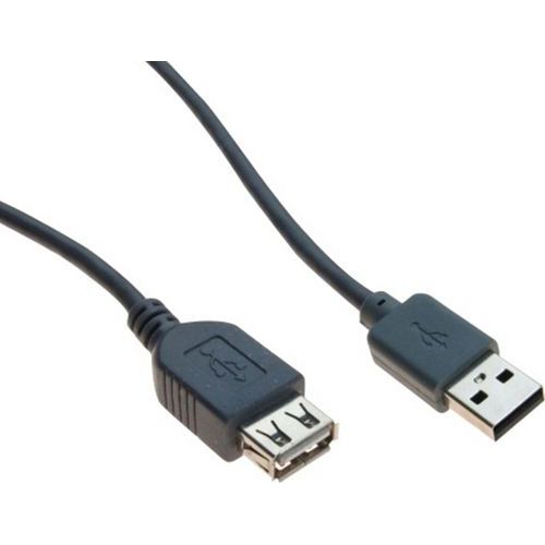 USB 2.0-kabel type A en B met zwarte ferrieten - 2,0 m