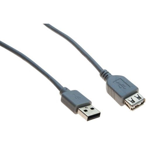 Verlengkabel USB 2.0 grijs - 0,6 m