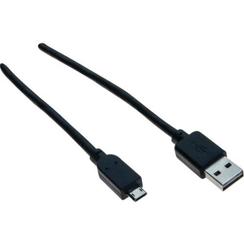 Kabel USB omkeerbaar 2.0 A en micro B m/m - 1 m