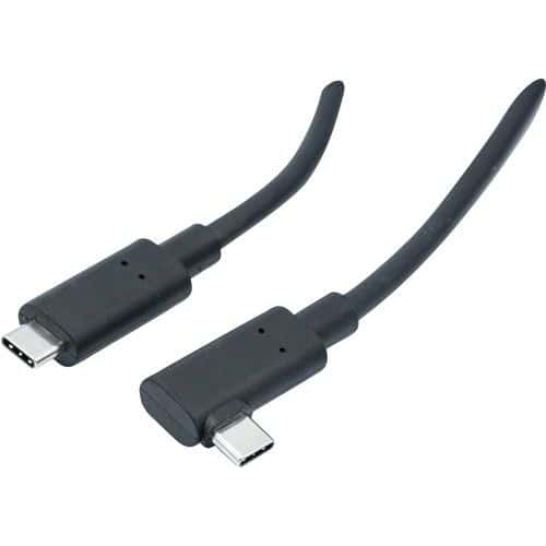Kabel USB hybride type A en C gebogen Gen2
