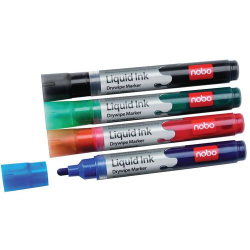 Markeerstift Drymarkers Nobo Liquid Ink Assorti