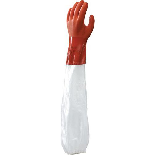 Handschoen Showa 640 chemisch bestendig PVC extra lang - Wiltec