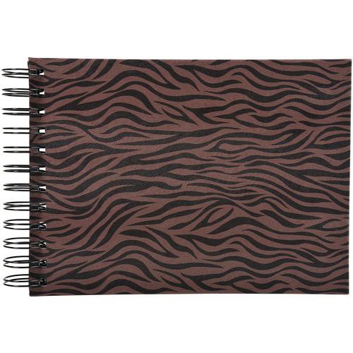 Fotoalbum met spiraal Zebra 50 zwarte pagina's - 23x16 cm - Exacompta