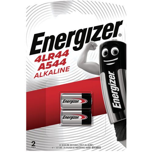 Batterij Miniature alkaline 4LR44 - Set van 2 - Energizer