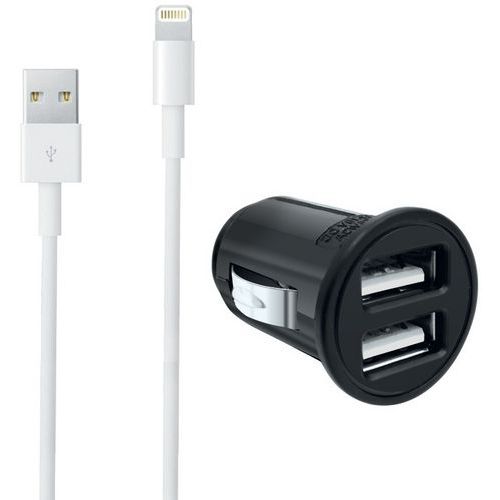 Oplader sigarettenaansteker USB + kabel Lightning Iphone - Moxie
