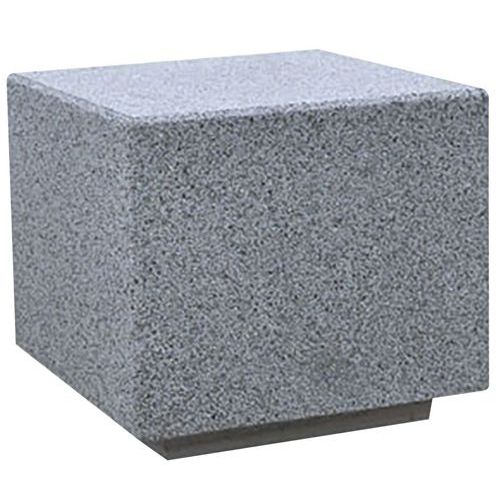 Kubusvormig zitelement van granietbeton - Benito