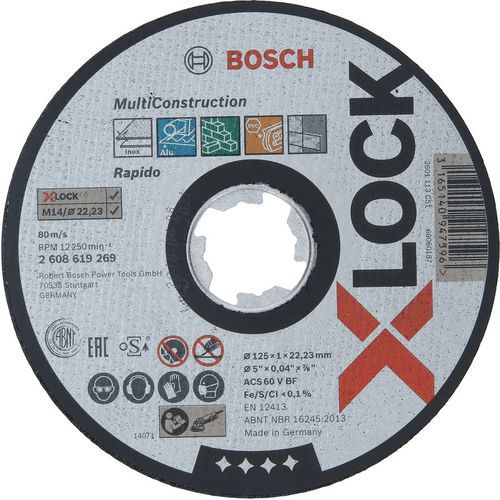 Doorslijpschijf Multi Material X-LOCK - Bosch