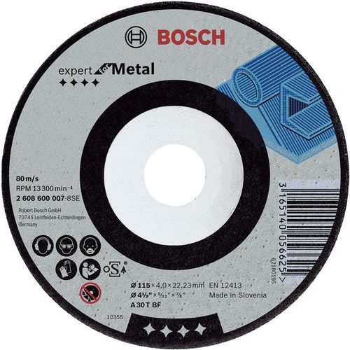 Afbraamschijf 115x6mm voor metaal slijpschijf - Bosch