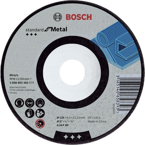 Afbraamschijf gebogen Metal A 24 P, 115 x 22,23 x 6 mm - Bosch
