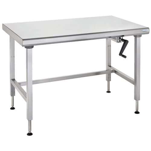Werktafel centraal ergonomisch in hoogte verstelbaar