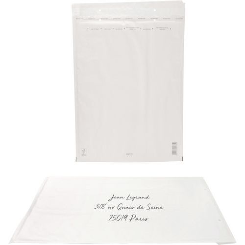 Kraft envelop zelfklevend gewatteerd wit 350 x 470 125 g