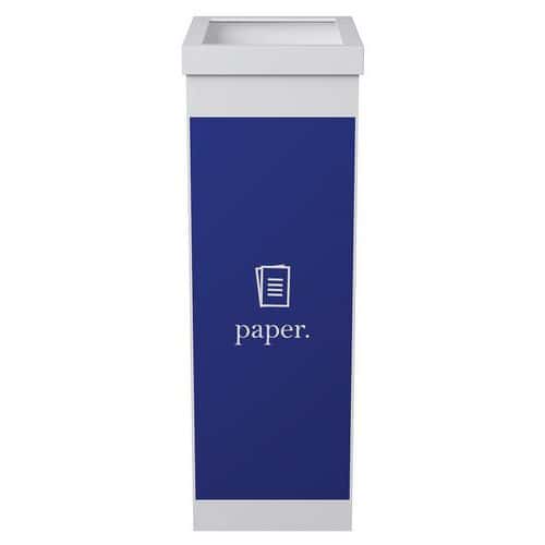 Afvalbak voor afvalscheiding - Deksel wit - 60 l - Paperflow