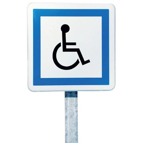 Parkeerbord gereserveerd voor invaliden ERP
