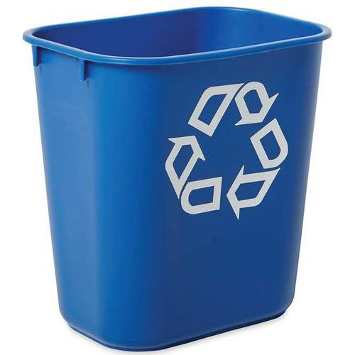 Rechthoekige container met recyclingsymbool - 12,9 l - Rubbermaid