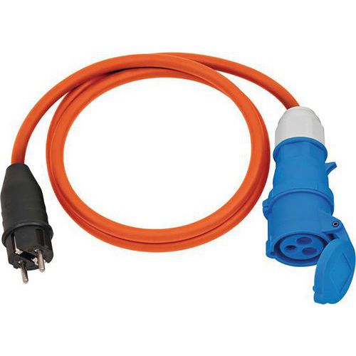 Adapter 1 EEG-stekker met kabel H07RN-F 3G2,5 oranje - Brennenstuhl