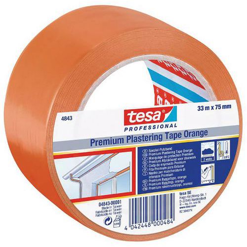 Multifunctionele tape oranje, speciaal voor gebouwen - tesa