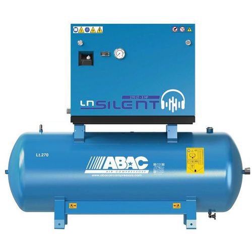 Compressor m. zuigers gesmeerd 270 l 5,5 CV - assort. SILENT