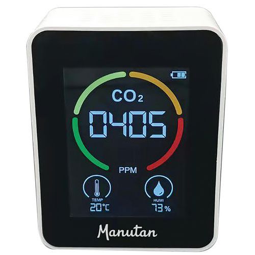 CO2-, temperatuur- en vochtigheidsmeter - Manutan Expert