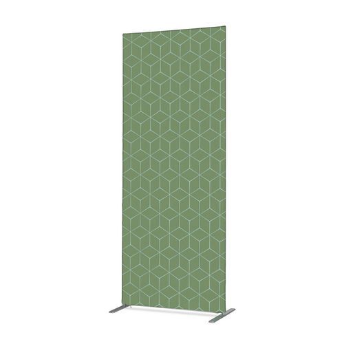 Scheidingswand Textiel Deco Dubbelzijdig Hexagon Groen