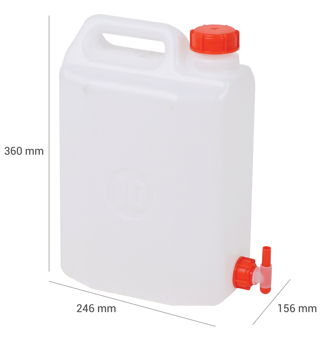 Jerrycan voor water met kraantje 10 liter in warenhuis België