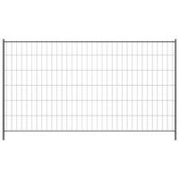 Toegangshek en -poort voor de bouwplaats