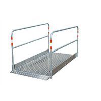 Loopbrug aluminium met stalen bodemplaat - Schake