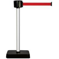 Paal met band van 12 m - Rode band - Mobiele sokkel - Novap