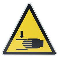 Waarschuwingsbord gevaar voor beknelling van handen - Manutan Expert