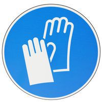 Bord Veiligheidshandschoenen verplicht - PVC - Manutan Expert