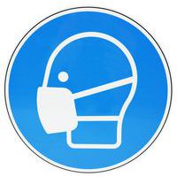 Gebodsbord Masker dragen, aluminium - Manutan Expert