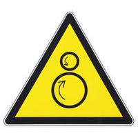 Waarschuwingsbord - Tegengesteld draaiende rollen - Manutan Expert