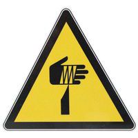 Waarschuwingsbord Scherp voorwerp, aluminium - 120 mm - Manutan Expert