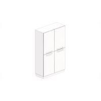 Veiligheidskast hoog met 4 deuren 4x1 legbord - ASEM