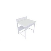 Laboratoriumtafel droog achterwand geemailleerd glas - ASEM