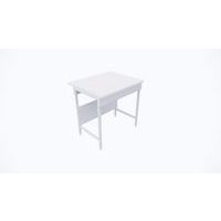 Laboratoriumtafel droog Melamine werkblad met ABS-rand D 900 mm - ASEM