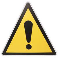 Waarschuwingsbord - Algemene waarschuwing - PVC - Manutan Expert