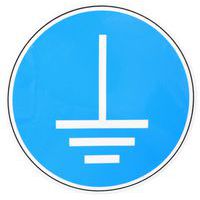 Gebodsbord Aarding, aluminium - 100 mm - Manutan Expert