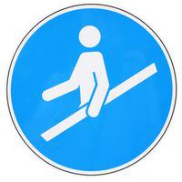 Gebodsbord - Gebruik de leuning - Manutan Expert