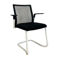 Bezoekers/vergaderstoel met slede Refurbished - Zwart