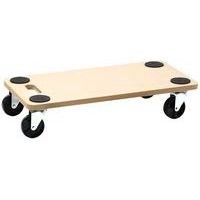 Houten dolly met handgreep - Draagvermogen: 200 kg - Manutan Expert
