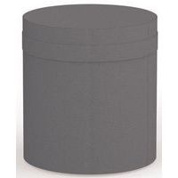 Poef Zélie met handvat op vloerdoppen D.40 x H.48,5 cm - Eol