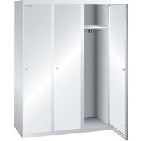Garderobekast 1200x500x1700mm 3 vakken - Lista