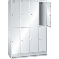 Garderobekast 1200x500x1800mm 4x2 vakken - Lista